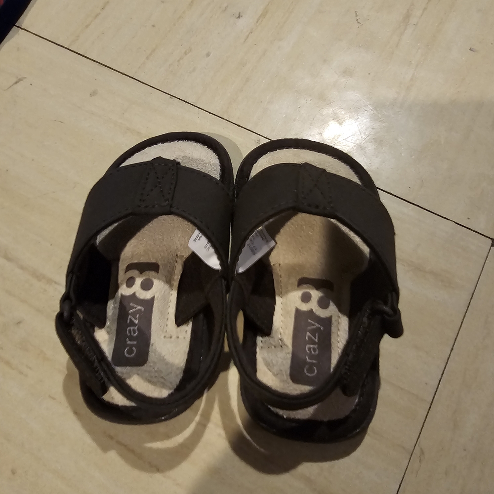 Crazy 8 Charcoal Kids Sandals